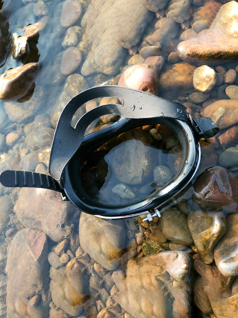 Large frame diving mask Fisherman's goggles Metal border