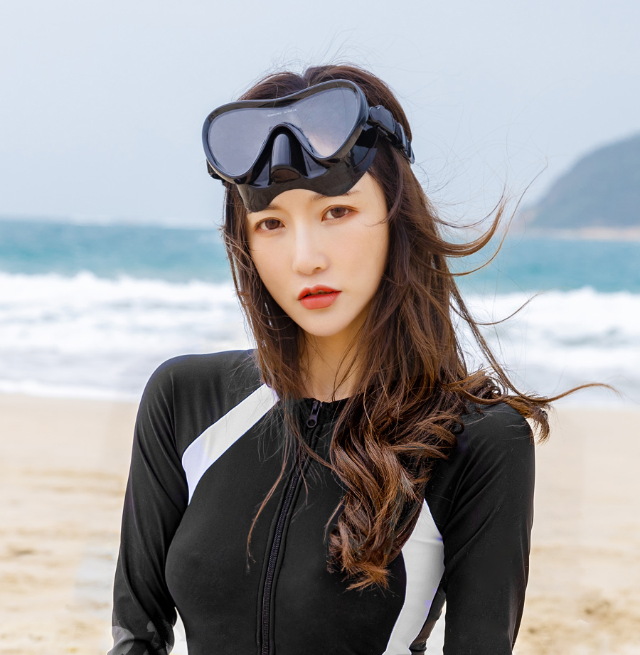 New diving glasses Diving goggles Silicone diving mask