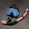 Colored Diving Goggles And Snorkel Anti-fog UV Protection
