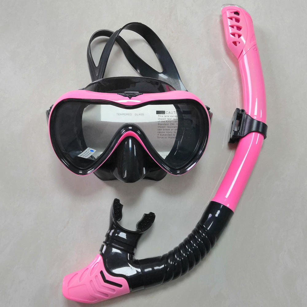 HD Tempered Glass Diving Mask And Waterproof Diving Snorkel