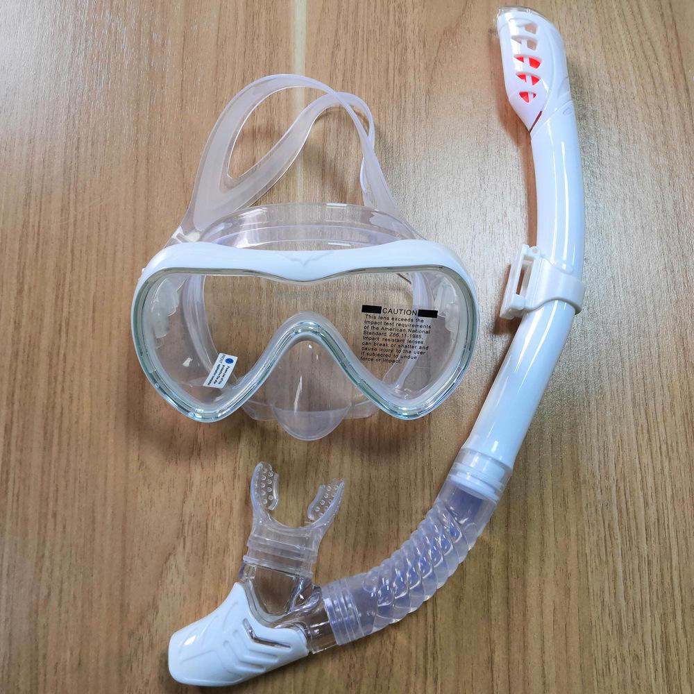 HD Tempered Glass Diving Mask And Waterproof Diving Snorkel