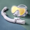 Colored Diving Goggles And Snorkel Anti-fog UV Protection