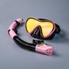 Colored Diving Goggles And Snorkel Anti-fog UV Protection