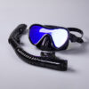 Colored Diving Goggles And Snorkel Anti-fog UV Protection