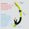 Diving snorkel Diving breathing tube Waterproof Anti choking