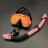 Colored Diving Goggles And Snorkel Anti-fog UV Protection