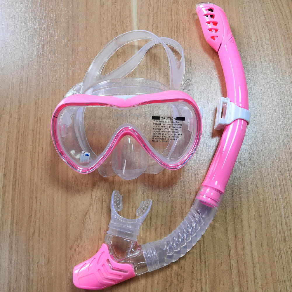 HD Tempered Glass Diving Mask And Waterproof Diving Snorkel