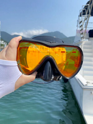 Colorful diving mirror Anti fog diving goggles UV resistant diving mask