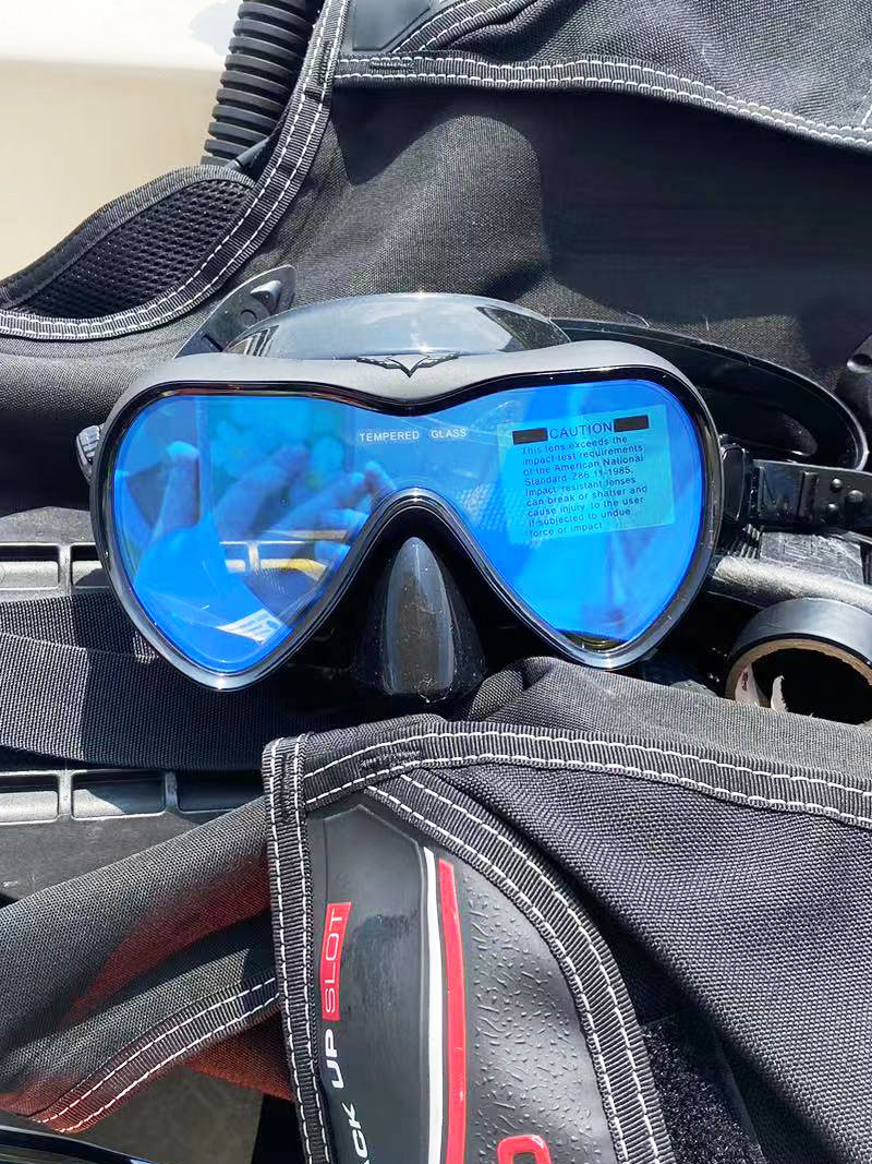Colorful diving mirror Anti fog diving goggles UV resistant diving mask