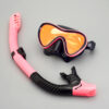 Colored Diving Goggles And Snorkel Anti-fog UV Protection