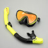 Colored Diving Goggles And Snorkel Anti-fog UV Protection